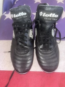 Lotto Stadio Calcio Made In Italy Soccer Cleats Custom Bottoms US 8.5 - Picture 1 of 9