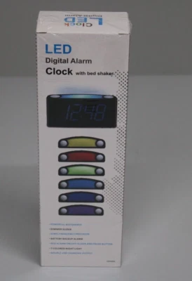 Wecker mit Vibration Lauter für Tiefschläfer Hörgeschädigte Gehörlos CR1008i NEU - Bild 1 von 2