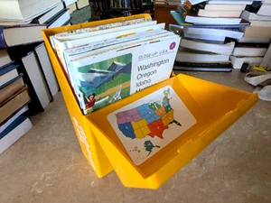 1978 National Geographic Society Close Up USA Maps Box Set Vintage Complete Case - Picture 1 of 5