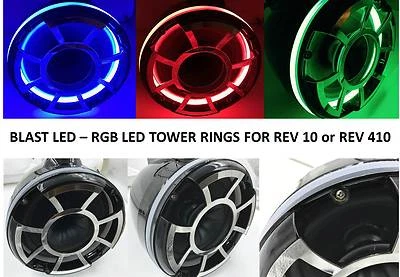 BLAST LED - REV 10 RGB LED Speaker Rings for Wet Sounds REV 10 Rev 410 (RGB)