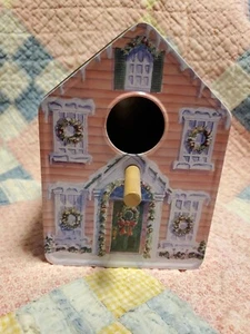 Vintage Decorative Bird House Tin Decor - Picture 1 of 8