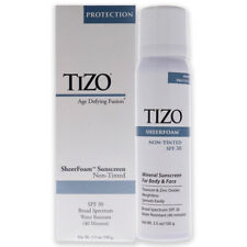 Tizo Sheerfoam Body And Face Non-Tinted Spf 30 Sunscreen 3.5 Oz