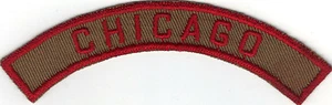 BOY SCOUT CHICAGO TRS KRS TAN & RED KHAKI & RED COMMUNITY STRIP - Bild 1 von 2