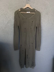 Active USA Brown Distressed Dress Size S - Picture 1 of 7