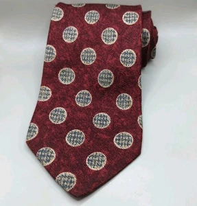 Jos. A. Corbata Cuello Banco Colección Premier 100% Seda Multicolor Roja Hecha en EE. UU. - Imagen 1 de 4