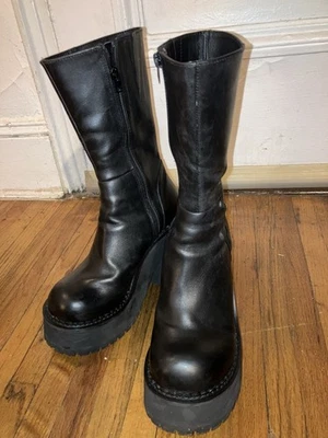 UNIF Botas Plataforma Parker Negro Mujer Talla 9 Foto 1 de 4