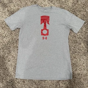 Camiseta Under Armour Heat Gear Calce Suelto Motor City Cuello Redondo Gris Para Hombre Mediana - Imagen 1 de 4