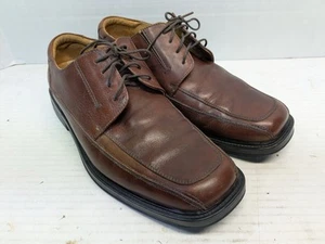 DOCKERS taglia 10,5 M PRO STYLE 090-3173 casual/vestito SCARPE OXFORD PELLE MARRONE UOMO - Foto 1 di 11
