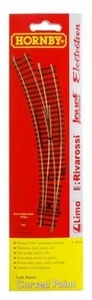 R8074 Hornby Rivarossi Left Curve Switch H0 1/87 - Picture 1 of 1