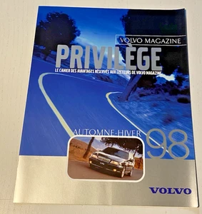 Brochure de Vente  VOLVO Magazine Privilège Automne Hiver 1998 - Bel Etat. - Picture 1 of 3