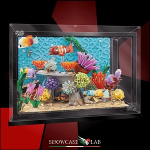TECA IN PLEXIGLASS ACRILICO-SHOWCASE-TECA PER SET LEGO® 10366 -Acquario tropical - Foto 1 di 7