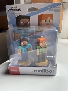 Amiibo Steve & Alex Super Smash Bros. No. 89 – Nintendo Switch Nuovo - Imagen 1 de 2