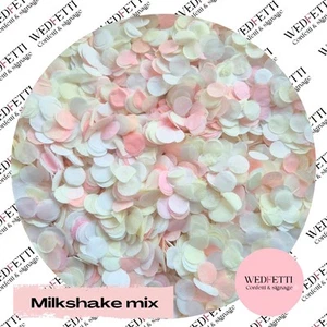 Milkshake Mix paper confetti circles - Biodegradable (grams) - Picture 1 of 6