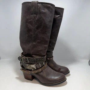 Durango Philly 14" Lifestyle Accessorized Western Cowgirl Tall Boots Womens sz 6 - Picture 1 of 13