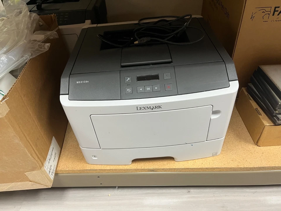 Lexmark MS312DN Workgroup Laser Printer Used/Good - Image 1 of 1