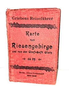 Guía de viaje Griebens mapa Giesengebierge Berlín Albert Goldschmidt 1905-1906 - Imagen 1 de 6