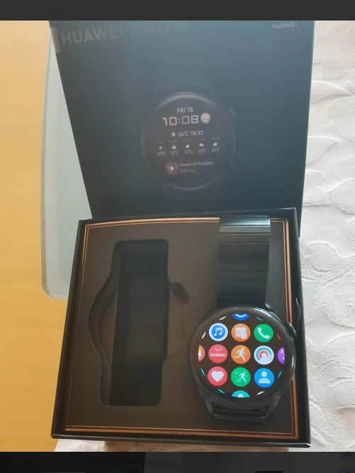 @@Huawei Watch 3 (GLL-AL04) Smartwatch inkl. 2 Armbändern HarmonyOS,Esim,46mm @@ - Bild 1 von 2