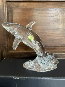 Waterford BREACHING HUMPBACK WHALE Crystal Sculpture # 1050407 Figurine - Picture 1 of 18