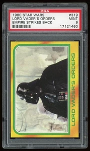 1980 Topps Star Wars Empire Strikes Back #319 Lord Vader's Orders Serie 3 PSA 9 - Foto 1 di 4