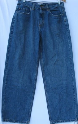 Vintage Anchor Azul 100% Algodón Hombre Y2K Suelto 5 Bolsillos Vaqueros Talla 32x32 Foto 1 de 2