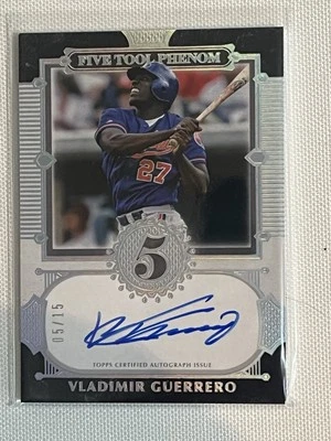 2023 Vladimir Guerrero Auto 05/15: Topps Five Star Five Tool Phenom - Image 1 of 2