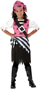 Temporadas Punky Pirata Swashbuckler Niño Halloween 3 piezas Disfraz Niña, Pin Negro... - Imagen 1 de 1