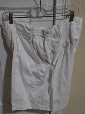 Pantalones Cortos Vintage Windham Pointe Talla 39 Blancos Mezcla Algodón Informales-Elásticos en Los Laterales Foto 1 de 4