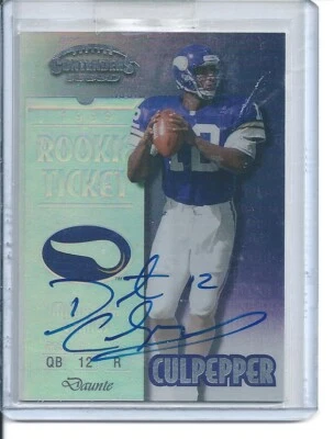 Rare 1999 Playoff Contenders SSD Rookie Auto Daunte Culpepper  - Image 1 of 2