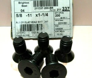 VITE TAPPO PRESA TESTA PIATTA 5/8-11 X 1-1/4"--5 PEZZI - Foto 1 di 6