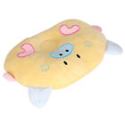Yellow Pig Crystal Velvet Baby Pillow Soft Newborn Bed Headrest Infant Head PLM