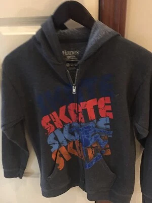 Jaqueta com capuz de skate masculina grande Hanes cinza/multicolorida - Imagem 1 de 2