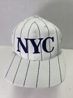 New York NYC White Pinstripe Adjustable Baseball Hat Cap
