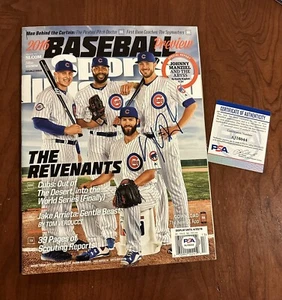 2016 Sports Illustrated Chicago Cubs World Series Kris Bryant Signed PSA - Picture 1 of 2