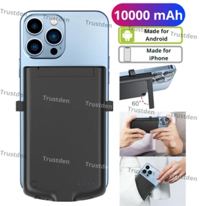 For iPhone Android Power Bank 10000mAh Battery Charger Case Pack Charging Cover - Picture 1 of 8