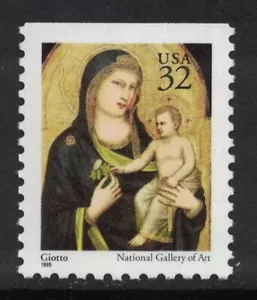 Scott 3003A, edición de folleto - Madonna y niño, Navidad - Estampillada sin montar o nunca montada 32c 1995 - como nuevo - Imagen 1 de 1