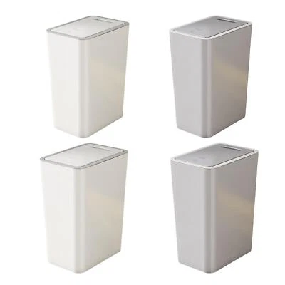 Slim Garbage Can Small Bathroom Trash Can with Lid for Craft Room Kitchen - Image 1 of 2