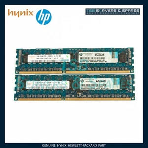 4GB 2X2GB Hynix HP 500202-061 PC3-10600R 2Rx8 DDR3 ECC Memory Kit - Picture 1 of 2