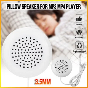 AU White Mini 3.5mm Pillow Speaker For iPhone iPod CD Radio MP3 MP4 Player STOCK - Picture 1 of 12