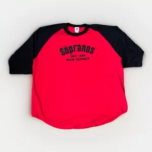 Vintage The Sopranos Shirt Mens XL Quarter Sleeve New Jersey HBO Promo Graphic - Picture 1 of 7