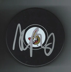 Alexandre Burrows Signed Ottawa Senators Puck - Picture 1 of 1