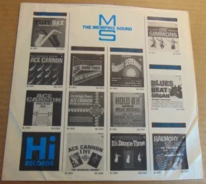 33RPM 12" Hi Records c1966 The Memphis Sound inner LP sleeve, VG+ - Picture 1 of 3