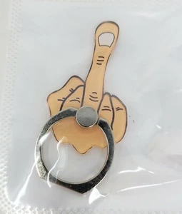 Rotating Finger Ring Stand Holder For Cell Phone - Middle Finger - Picture 1 of 1