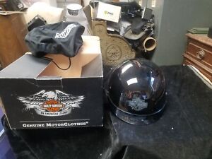Harley-Davidson Half Gloss Black Stock II Helmet in Box XL 98214