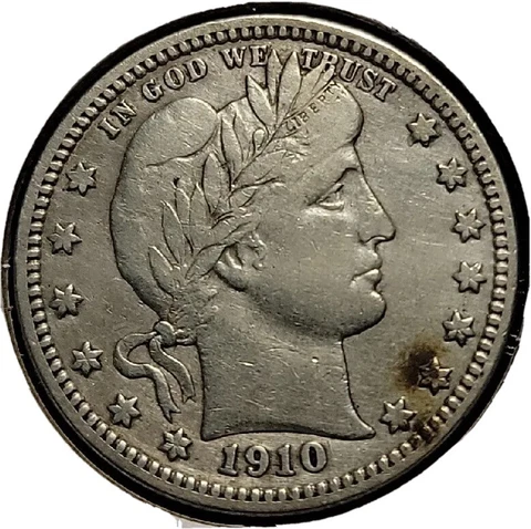 1910-D Barber Quarter, scarce date ++ undervalued Cover