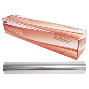 Aluminum Foil Roll 16 Micron Thick Disposable for Food Storage 45cm x 150M Roll - Picture 1 of 4
