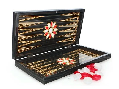 Luxus Orient Backgammon Tavla XL Gesellschaftsspiele Familienspiel Pearl Optik - Bild 1 von 4