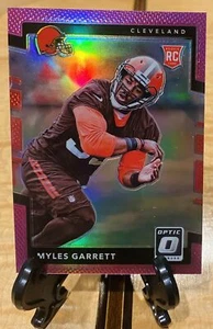 2017 Donruss Optic Pink Holo Rookie #106 Myles Garrett Browns RC - Picture 1 of 2