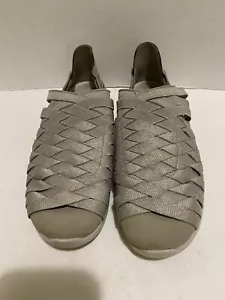 Merrell Damen-Slipper metallic gold hellbraun gewebt flache Schuhe Größe 9 Medium - Bild 1 von 7