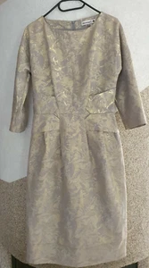 Gr 34/36 Designer Cocktail Kleid Gold ausgefallen schön neuwertig Maße beachten - Bild 1 von 6