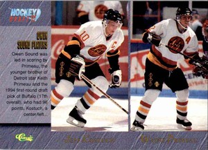 1995-96 Classic Jeff Kostuch , Wayne Primeau , Matthew Osborne , Shane Kenny #93